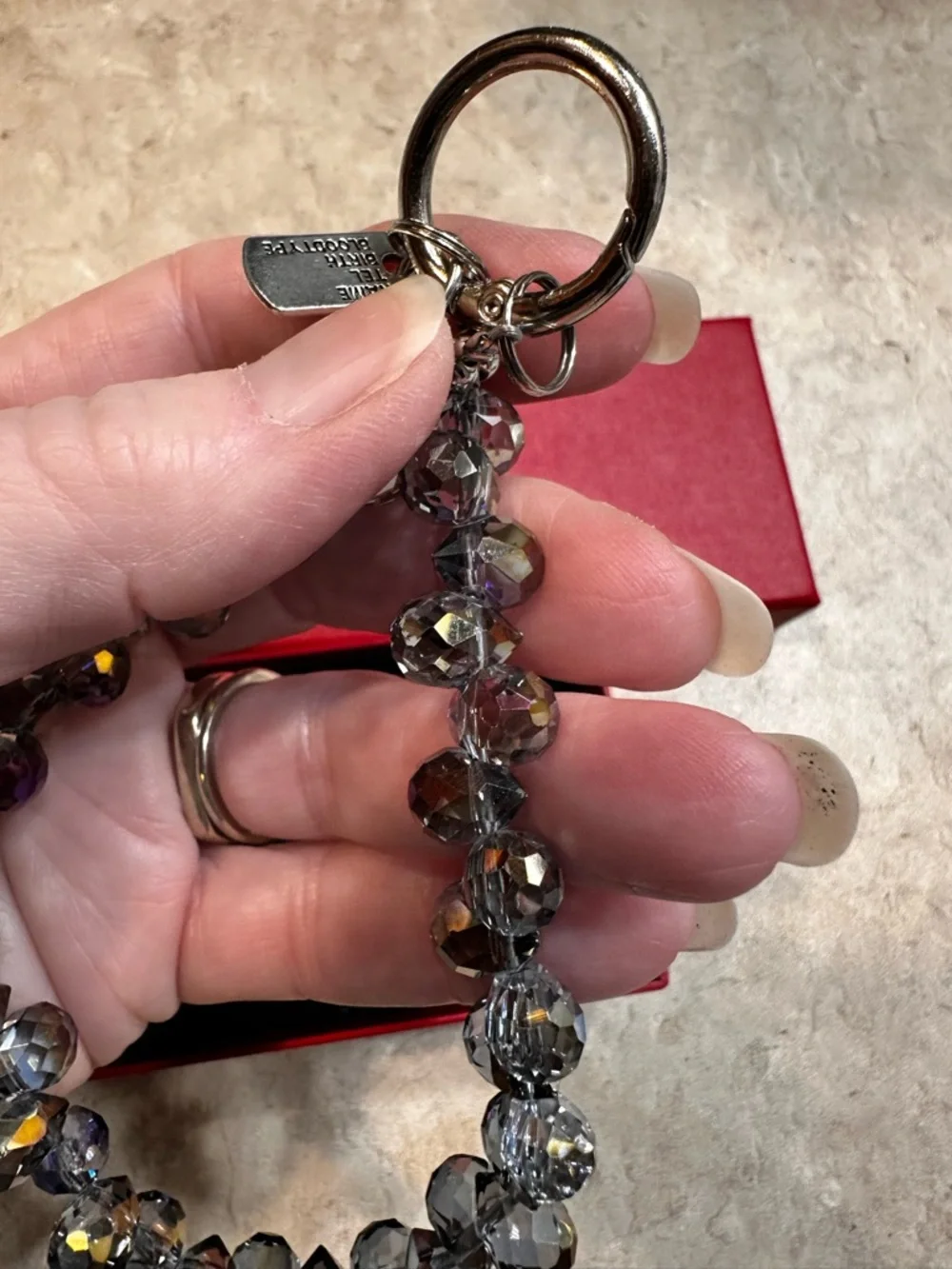 Artisan faceted iridescent